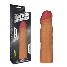 Удлиняющая насадка на пенис Revolutionary Silicone Nature Extender телесная + 5,5 см